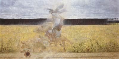 Malczewski, Jacek In the Dust Storm (mk19) Germany oil painting art